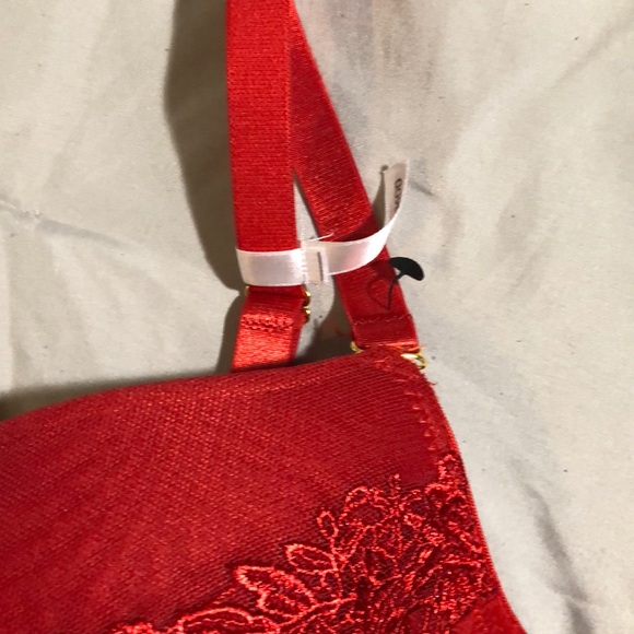 $3/30 bundle save!! 36DD lace red bra Nwot - Picture 3 of 6